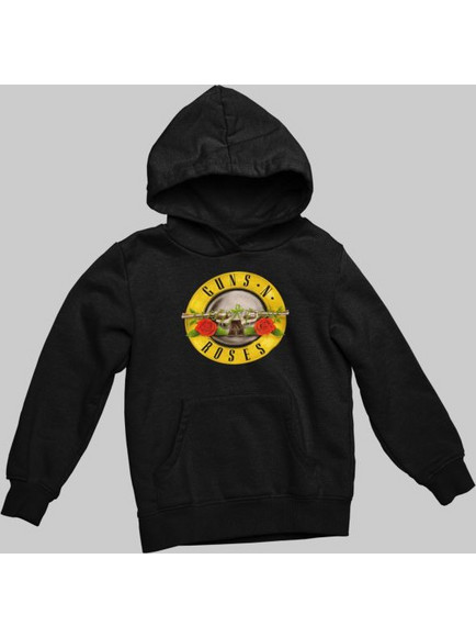 Guns N' Roses Logo παιδικό φούτερ με κουκούλα - BLACK