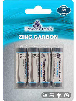 Powertech Zinc Carbon AA 4τμχ