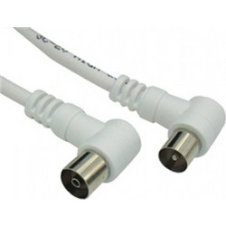 Καλώδιο Κεραίας Coax Male to Coax Female 5m White 5τμχ 02.006.0091