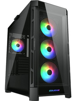 Cougar Duoface Pro RGB Black Gaming Midi Tower Κουτί Υπολογιστή RGB με Πλαϊνό Παράθυρο