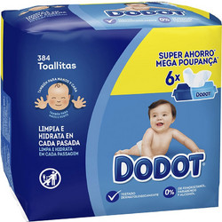 Dodot Μωρομάντηλα Χωρίς Οινόπνευμα & Parabens 6x64τμχ