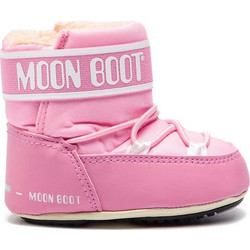 Moon Boot Παιδικά Μποτάκια Χιονιού Ροζ Αδιάβροχα 34010200-004
