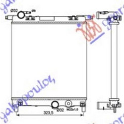 Ψυγειο Νερου 1,0i-12V (35x36x1,9) (KOYO) Seat Mii 12- - 722006305
