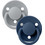 BIBS de Lux Πιπίλες Καουτσούκ 0m+ Cloud Steel Blue 2τμχ