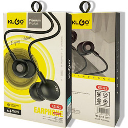 KLGO KS-61 Handsfree In-Ear 3.5mm Black