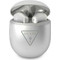 Guess Triangle Logo Ακουστικά Bluetooth In Ear Silver