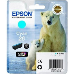 Epson 26 Cyan Μελάνι Εκτυπωτή Inkjet C13T261240