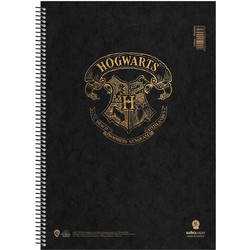 Salko Harry Potter Σπιράλ Τετράδιο Ριγέ B5 90 Φύλλων 3 Θεμάτων Μαύρο 7353