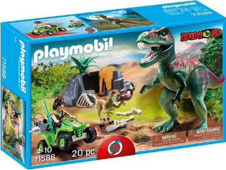 Playmobil Dino Rise Εξερευνητής με Γουρούνα & T-Rex για 4-10 Ετών 71588