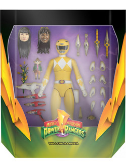 Super7 Mighty Morphin Power Rangers Ultimates Yellow Ranger 18cm