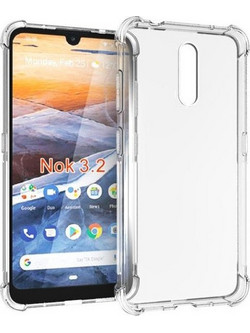 Θήκη Πλάτης Σιλικόνης Anti Shock 0.5mm για Nokia 3.2 Χρώμα: Διάφανο