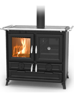 Thermorossi Klara Evo Μαντεμένια Ξυλόσομπα με Φούρνο 12.1kW