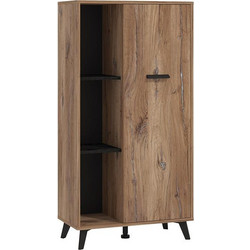 ΒΙΤΡΙΝΑ CORVIA POP FLAGSTAF-CARBON 68x33x130εκ 11013120
