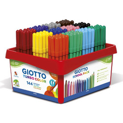 Giotto Turbo Color Μαρκαδόροι Ζωγραφικής Σετ 144 Χρώματα