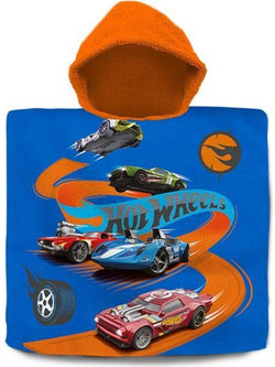 Next Hot Wheels Παιδικό Πόντσο Θαλάσσης Μπλε 60x60cm 11543-2
