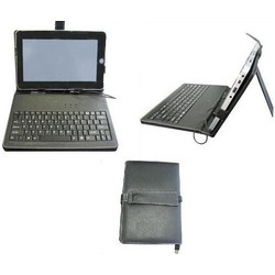 Leather Case with Keyboard for Tablet 8" Black
