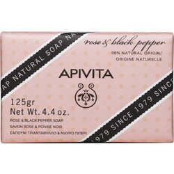Apivita Natural Rose & Black Pepper Σαπούνι 125gr