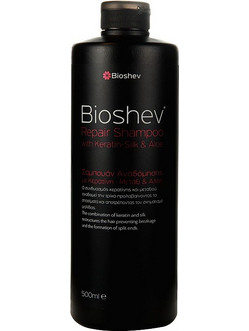 Bioshev Keratin Silk & Aloe Repair Σαμπουάν Κερατίνης για Επανόρθωση 500ml