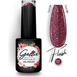 Gellie Flash 07 Glitter Ημιμόνιμο Βερνίκι Νυχιών 10ml