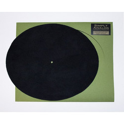 Simply Analog Turntable Slipmat leather soft touch