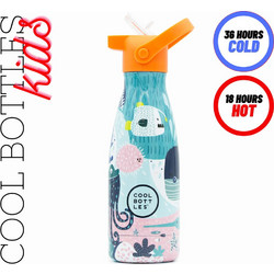 Cool Bottles Sea World Παιδικό Μπουκάλι Θερμός Ανοξείδωτο BPA Free με Καλαμάκι Πολύχρωμο 260ml