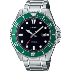 Casio Ανδρικό Ρολόι με Ασημί Μεταλλικό Μπρασελέ MDV-107D-3AVEF