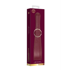 Ouch! Spanking Halo Belt Flogger Dark Red