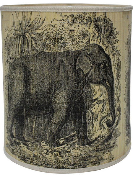 Supergreens Φωτιστικό Επιτραπέζιο Bamboo Travelling Elephant Εκρου 35x35x40,5 εκ