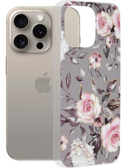 Techsuit Marble Series - θήκη για Apple iPhone 15 Pro Max - Γκρι