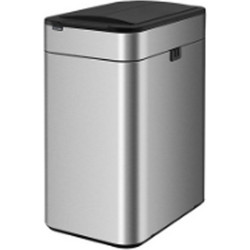 Κάδος inox με σένσορα χωρητικότητας 9L με καπάκι πεταλούδα διαστάσεων 22x14,5x36,5cm