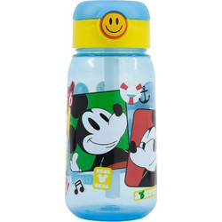 Stor Mickey Mouse Fun-Tastics Παιδικό Μπουκάλι Πλαστικό BPA Free με Καλαμάκι Μπλε 510ml