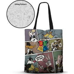 LOONEY TUNES to Hogwarts - Premium Tote Bag '40x33x1cm'