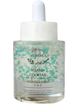 Aurora Vitamin Cocktail Face Ενυδατικό Serum Προσώπου με Βιταμίνη C & Βιταμίνη E 30ml