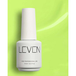 Leven 214 Lime Ημιμόνιμο Βερνίκι Νυχιών 15ml