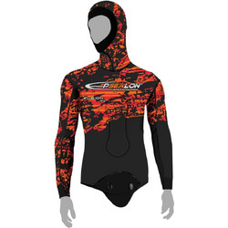 Epsealon Red Fusion Skin Σακάκι Κατάδυσης Ξυρισμένο Neoprene με Επιστήθιο για Ψαροντούφεκο 7mm