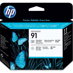 HP 91 Photo Black & Light Grey Πακέτο 2 Μελανιών Εκτυπωτή Inkjet C9463A