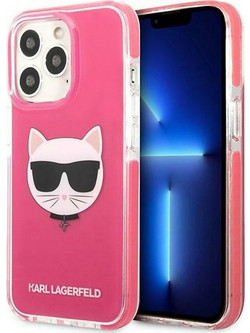 Karl Lagerfeld Choupette Head - θήκη για Apple iPhone 13 Pro Max - Κόκκινο