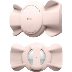 Elago Ribbon Pet Collar Case - Θήκη Premium Σιλικόνης Apple AirTag 2 / 1 για Κολάρο Κατοικιδίων - Sand Pink (EAT-RIBBON-PET-SPK)