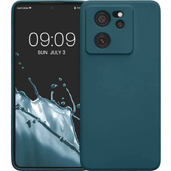 KWmobile Soft Slim Flexible Rubber Cover with Camera Protector - Θήκη Σιλικόνης Xiaomi 13T / 13T Pro με Πλαίσιο Κάμερας - Teal Matte (KWM000020IU004C)
