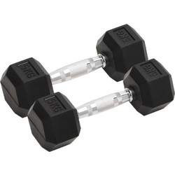 vidaXL 93601 Εξάγωνοι Αλτήρες Σετ 2x5kg