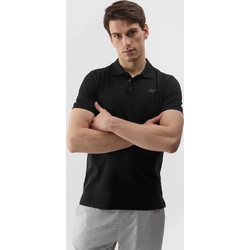 4F Ανδρική Αθλητική Μπλούζα Polo Μαύρη 4FWSS24TPTSM129-20S