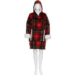 Fleece Φούτερ Με Sherpa A-S Hoodie Tartan Red 181122C