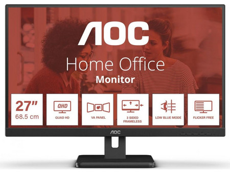 AOC Q27E3UMF VA Gaming Monitor 27" 2560x1440 QHD 75Hz 4ms
