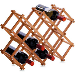 Μπουκαλοθήκη Αναδιπλούμενη 10 Θέσεων (54x14.5x38) Z-L 13567