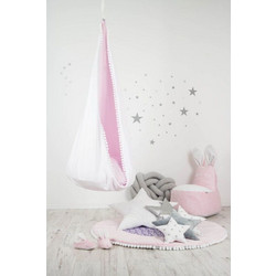 Elis Design Αιώρα Κρεμαστή Κούνια/Φωλιά White/Pink