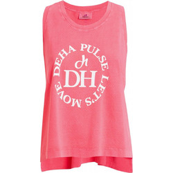 Deha Net Tank Top Γυναικείο Αθλητικό T-Shirt Κοραλί B64441-55219