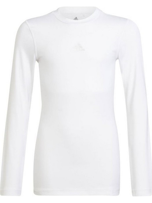 Adidas Techfit Compression Ισοθερμική Παιδική Μπλούζα Μακρυμάνικη Λευκή H23156