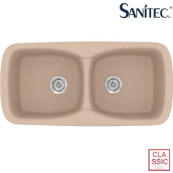 Sanitec Classic 319 Επικαθήμενος Νεροχύτης Γρανίτη Ματ Granite Sand 93x51cm