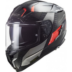 LS2 Challenger Carbon FF327 Alloy Titanium / Orange Κράνος Μηχανής
