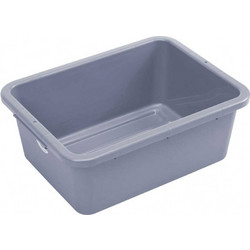 Πλαστική λεκάνη PP, 23Lt, 54x39.4x20.6cm, γκρι (1 ΤΕΜ)